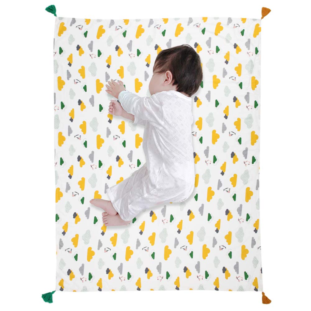 Baby Bath Towel, Infant Washcloth, Infant Shower Towel, Soft Touch for Newborn Baby(Cloud Penguin, 110 * 158cm)