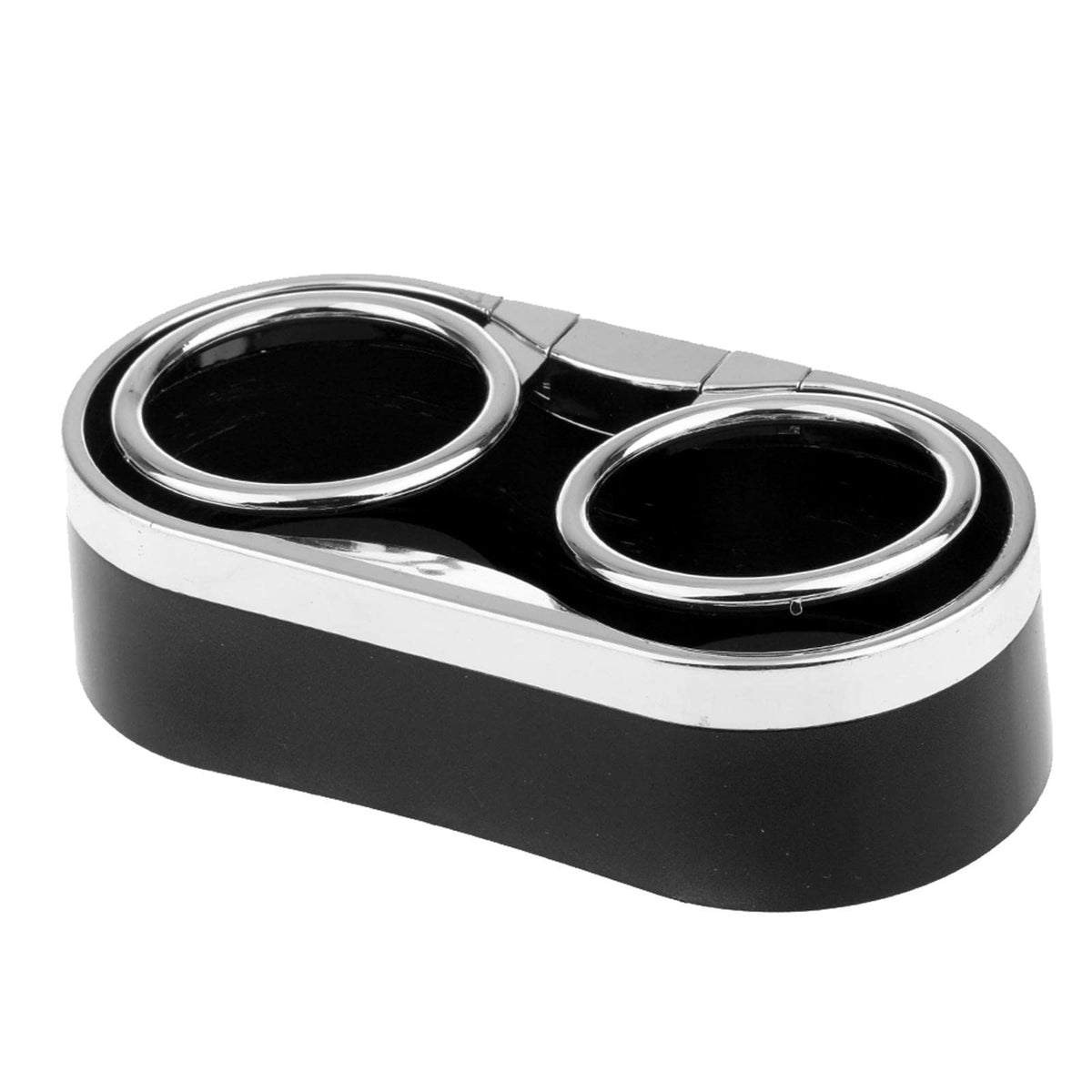 ATORSE Car Auto Drink Bottle Dual Cup Beverage Can Holder Stand Organizer Black