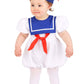 Fun Costumes Ghostbusters Infant Stay Puft Marshmallow Man Bubble Costume Unisex, Cute 80'S Movie Halloween Outfit 12/18 Months