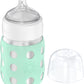 Lifefactory 8-Ounce Stainless-Steel Vacuum-Insulated Wide-Neck Baby Bottle With Stage 2 Nipple (3-6 Months) Mint, Ls2211Wmi4