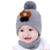 Syga Unisex Baby Cap For Infant Taddy Winter Cap 1224 Month  Grey