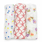Muslin Baby Towels (Pack of 3) 100% Pure Cotton Muslin Baby Bath Towel 95x75 cm,Baby Swaddle, Ultra Soft Lightweight Breathable 