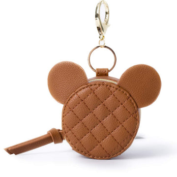Miss Fong Pacifier Case With Clip & Cover, Holder Pod With Clasp, Holds 2 Pacifiers Or Nipple Shield (Diamond Brown)