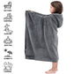 Hiturbo Kids Hooded Fleece Towel: Soft Plush Pool Beach Towel Wrap - 50'X30' Toddler Bath Blanket For Boys Girls 3-12 Years (G