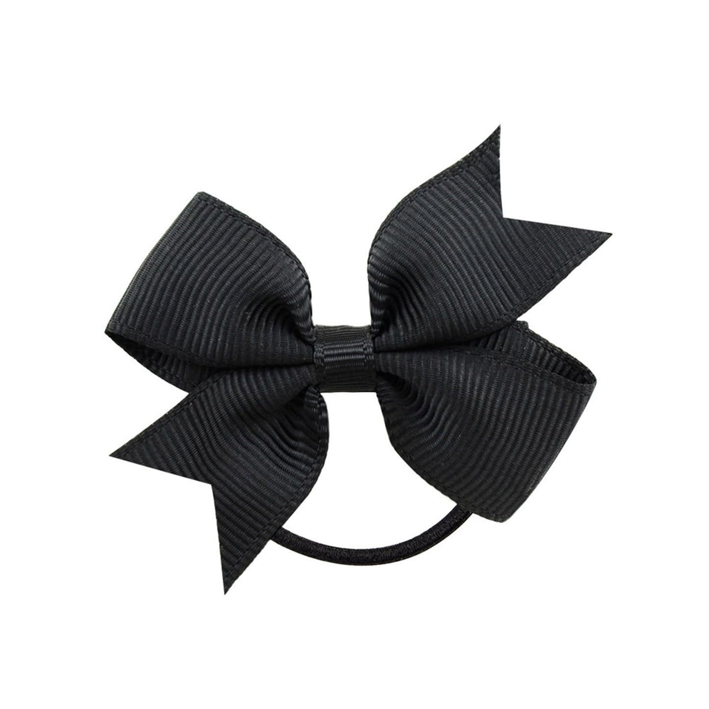 Lddcx Baby Girls' Hair Ties With Bows For Toddler Ponytail Holders Small Hair Ties (Fs3) (Bk)