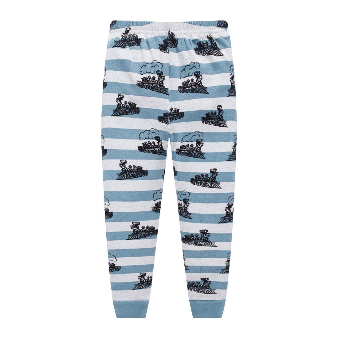 Little Boys Pajamas For Toddler Clothes Set Train Truck Sleepwear Long Sleeve 100% Cotton 2 Piece Kids Pjs Size 5T