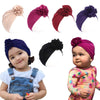 Newborn Baby Hospital Hat Soft Cotton Toddler Kids Girl Head Wrap With Big Bow Cap (Baby, 5 Pcs Flower/3M-3Years-2)