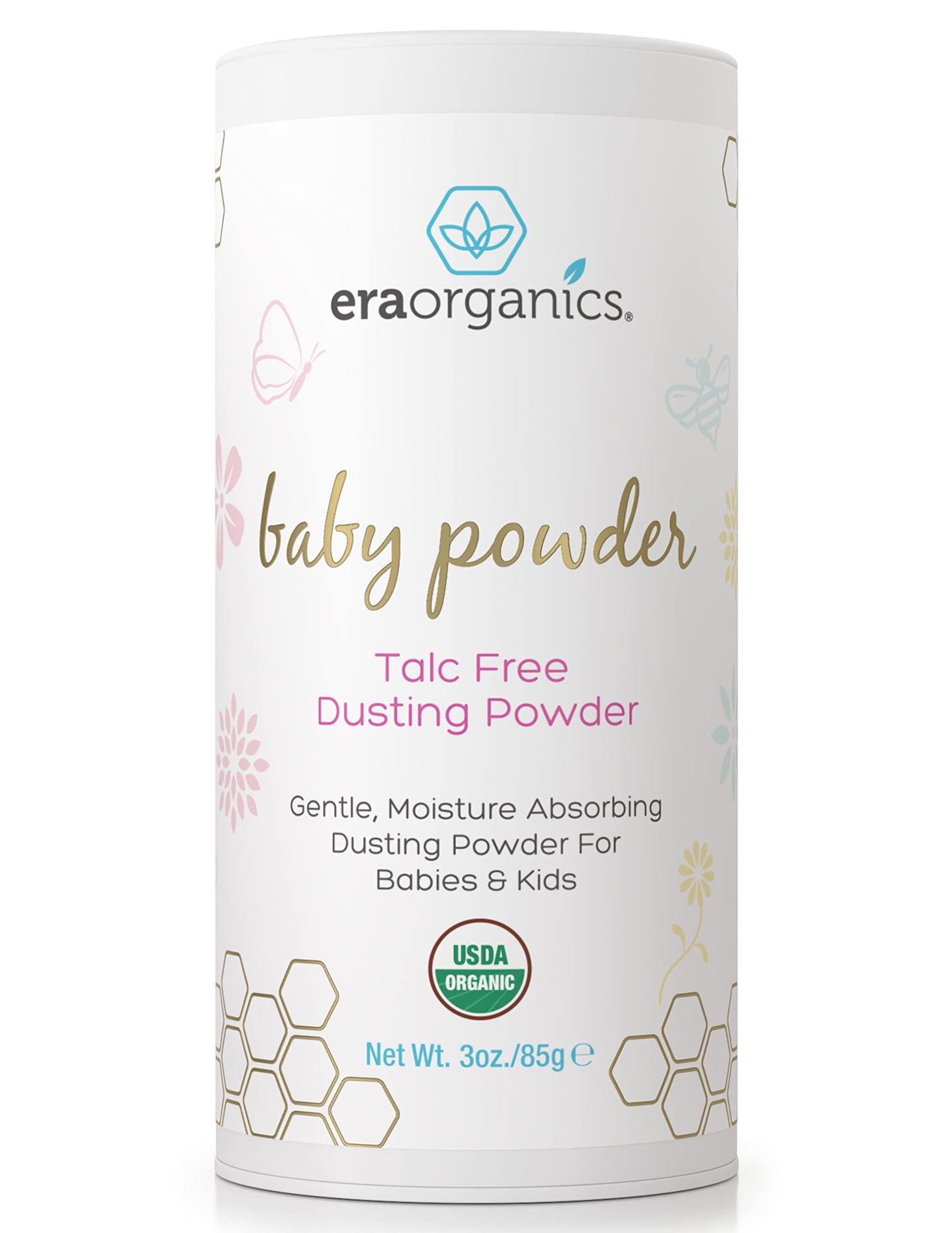 Usda Organic Baby Powder Talc-Free Dusting Powder - Soothing Organic Arrowroot, Calendula And Cornstarch Baby Powder For Newborn