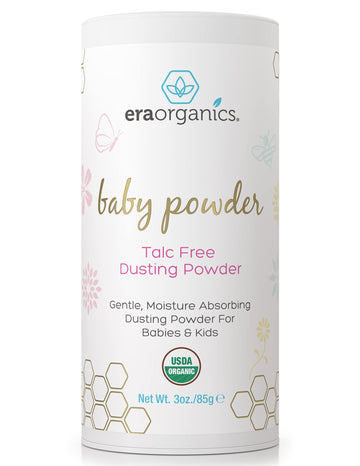 Usda Organic Baby Powder Talc-Free Dusting Powder - Soothing Organic Arrowroot, Calendula And Cornstarch Baby Powder For Newborn
