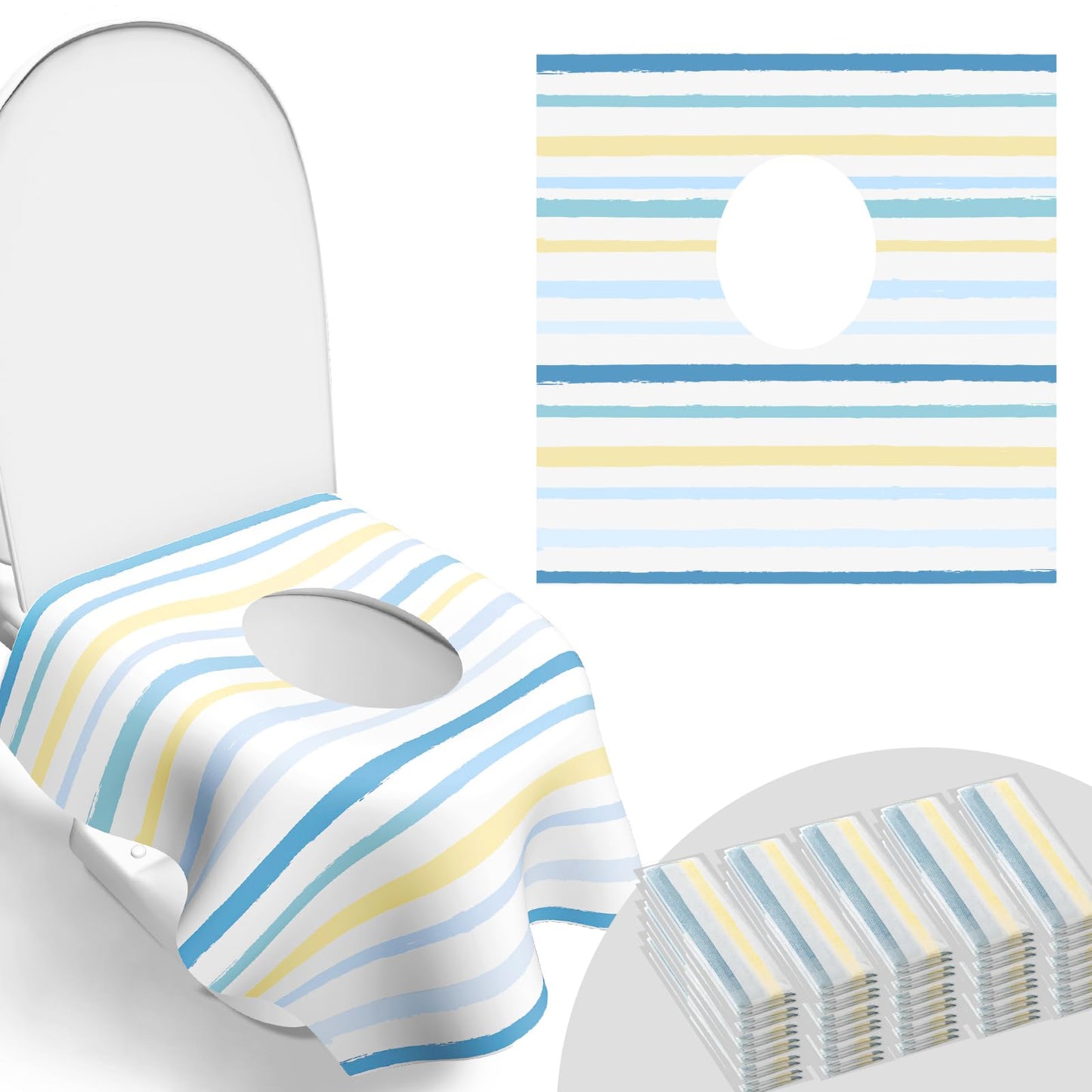 Toilet Seat Covers Disposable, Large Waterproof Potty Covers for Toddlers, Kids, and Adults, Toddler Potty Training for Public R