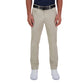 Haggar Mens Iron Free Premium Khaki Straight Fit Flat Front Flex Waist Casual Pant, Sand Beige, 36 X 30