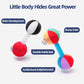 Jollybaby Soft Plush Stuffed Baby Dumbbell Rattle Toys for 0-3-6 Months Newborn, High Contrast Colorful Sensory Rattles Weights