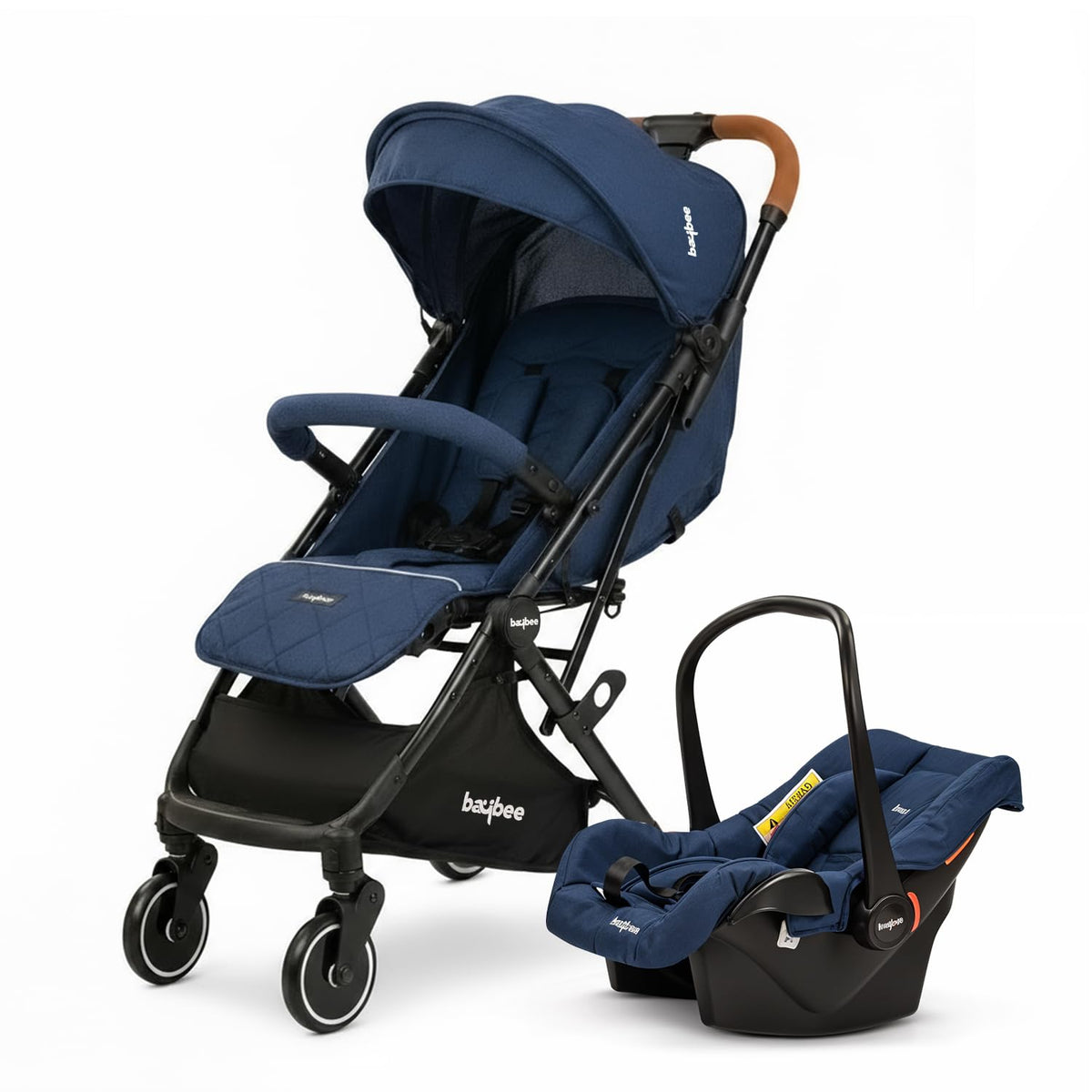 Baybee Baby Stroller Pram With Car Seat For Baby Boy Girl 0 To 3 Years With Metal Frame, 3Position Adjustable Seat & Canopy, Ba