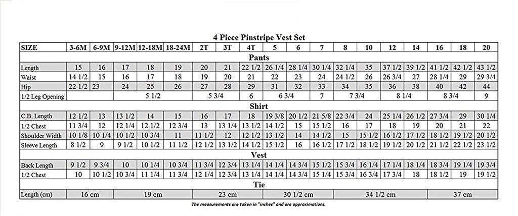 Igirldress Baby Boys' And Special Occasion Pinstripe Vest Set Navy/Victoria Blue 9-12Mos