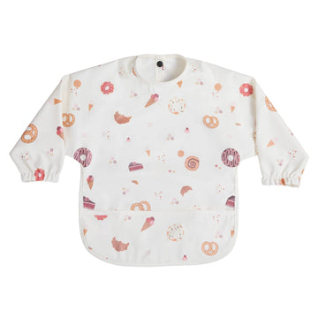 Halaa      Vauva Long Sleeve Baby Bibs For Toddlers, Waterproof, Mess Proof, Coverall, Easy Clean Outfit Baby Smock With Food Ca