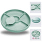 TalkTools Bitsy Feeding Kid s Essentials Plate Set - Toddler Utensils, Spoon and Fork, Lid, Perfect for Mealtime - Strong Sucti