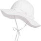 Urban Virgin Baby Girl Sun Hats Summer Baby Hats Upf 50+Toddler Sun Hat Infant With Wide Brim Bucket Hat White 12-24 Months