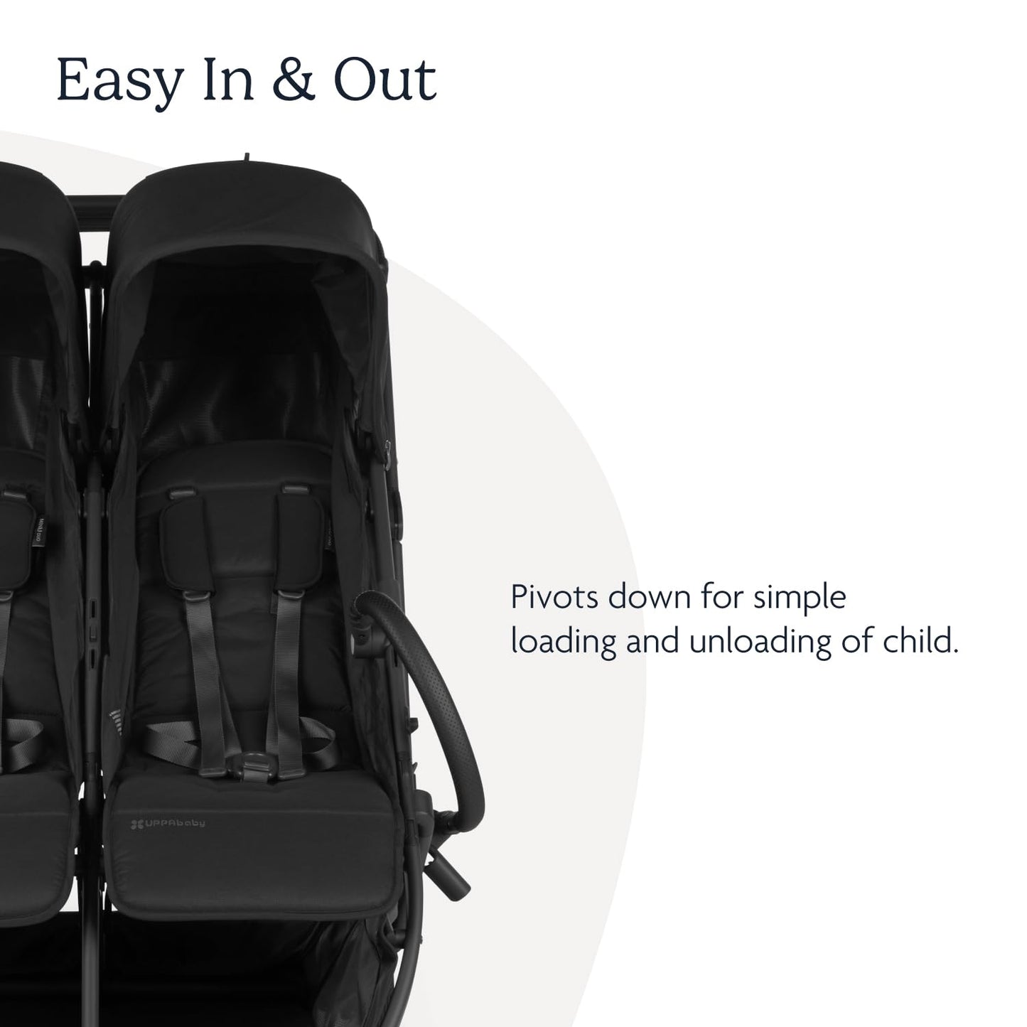 Uppababy Bumper Bar For Minu Duo Stroller - Quick Attachment - Folds With Stroller - Saddle
