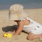 Baby Sun Hat For Boy Girl Toddler Summer Bucket Hat Kids Sun Protection Beach Hat Cotton Baby Hats Light Khaki