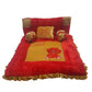Pinks And Blues Full Sleeping 5 Piece Baby Bedding Set With Two Bear Shape Side Pillows (048 Months) (Red Camel)