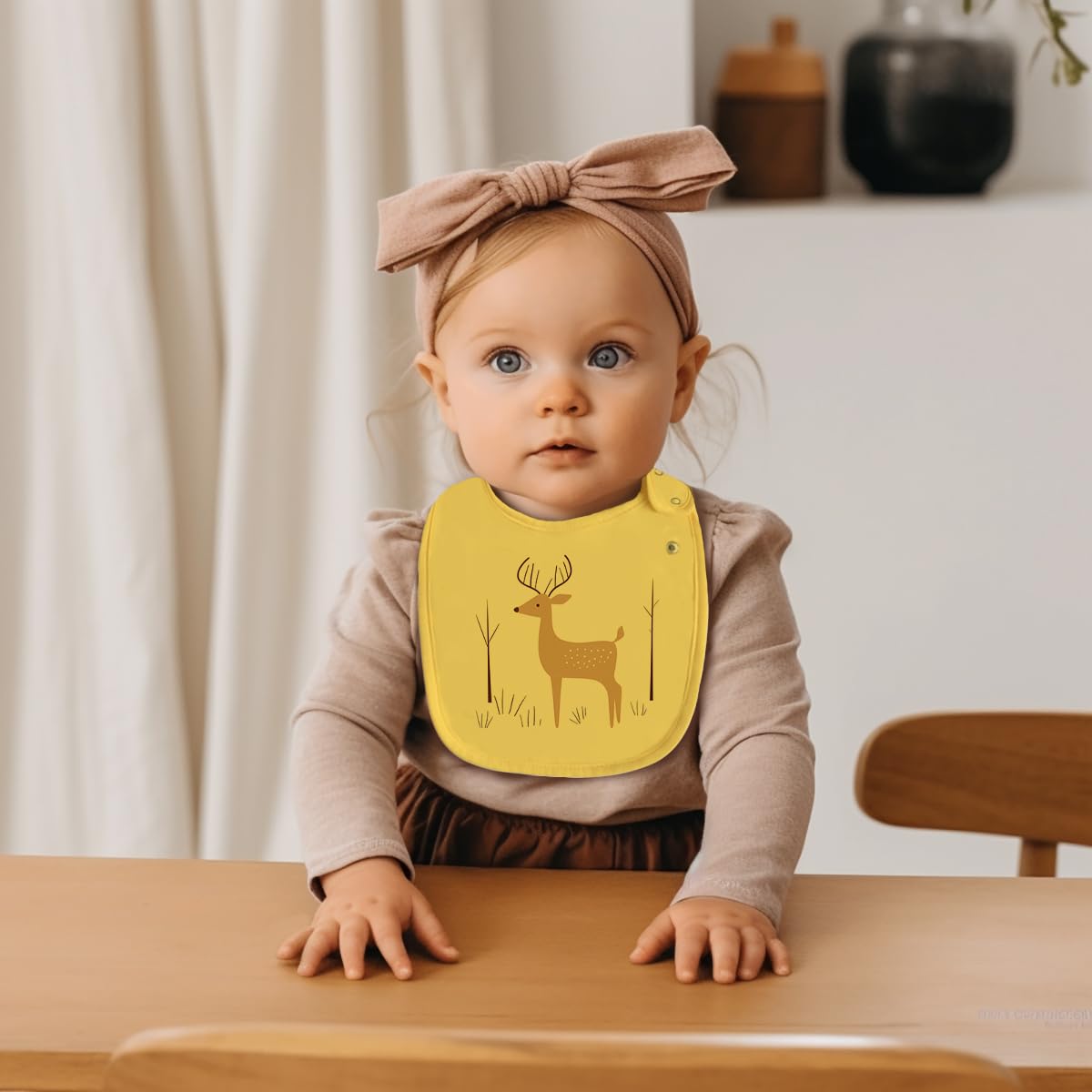 Maiwa 6-Pack Baby Bibs Set: 100% Cotton, Waterproof, Snap Closure,Baby Boys Girls Unisex Design - Ideal For Drooling,Teething &