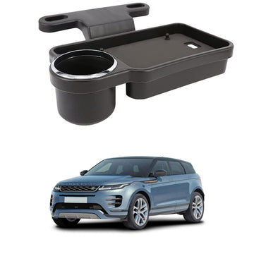 Oshotto (FT04) Foldable Car Auto Headrest Rear Back Seat Table Drink Food Cup Tray Holder Compatible with Rangerover Evoque  B