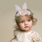 Mligril Baby Girl Floral Headbands Hair Bows Bunny Easter Headband Flower Crown Newborn Toddler Hair Accessories (1-6 Years Old)