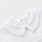 Pureborn Baby Boys Baptism Romper Short Sleeve Christening Outfit One-Piece Coverall 6-9 Months White