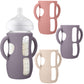 BUSOHA 3 Pack Silicone Sleeves for Avent Baby Bottles - Drop Protection Baby Bottle Sleeves with Handle for Avent Natural Baby B