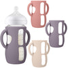 BUSOHA 3 Pack Silicone Sleeves for Avent Baby Bottles - Drop Protection Baby Bottle Sleeves with Handle for Avent Natural Baby B