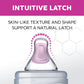 Chicco Duo 100% Silicone Intui-Latch Baby Bottle Nipple With Anti-Colic Valve | Skin-Like Texture And Breast-Like Flow | Stage 2