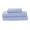 bkb Gingham Toddler Sheet Set, Light Blue