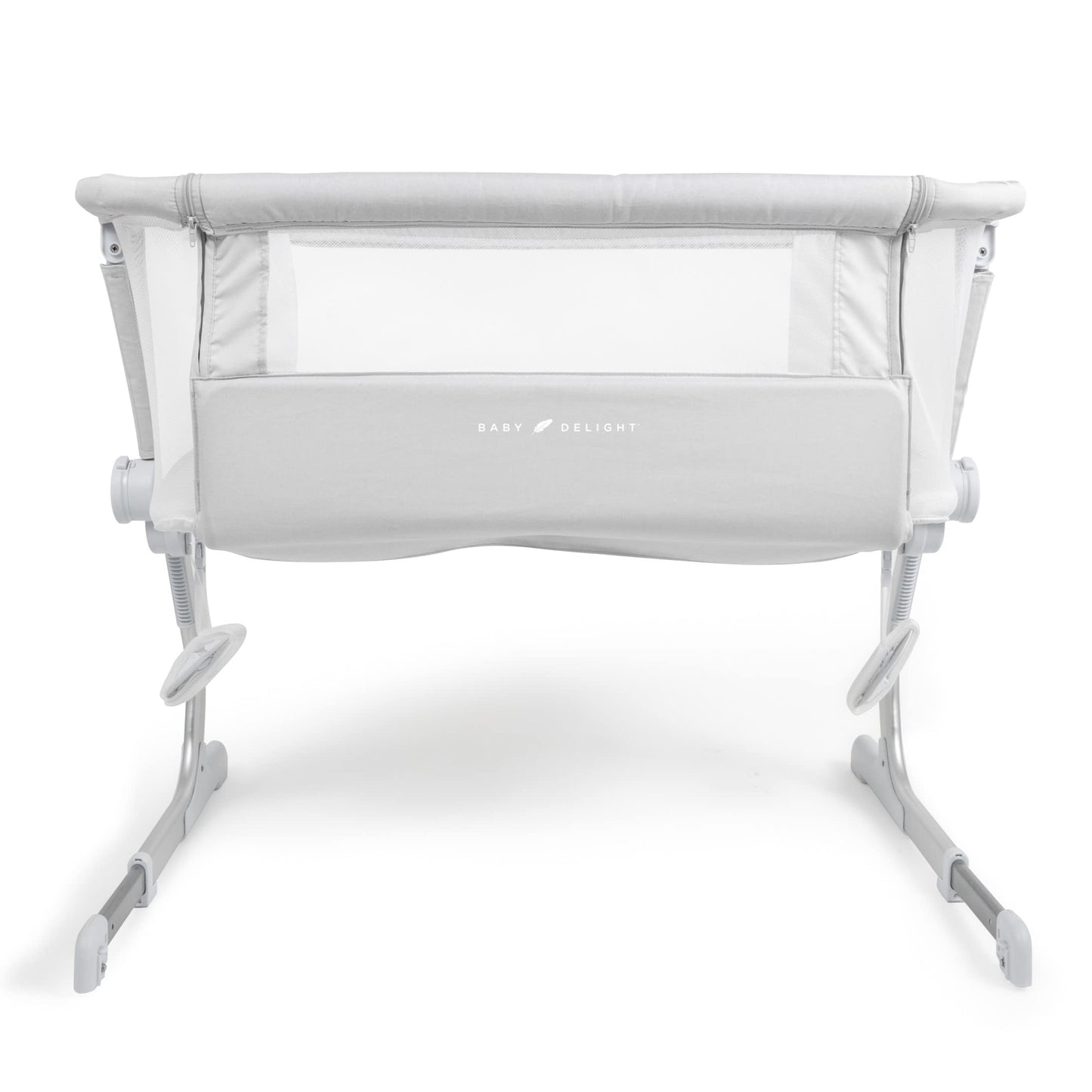 Baby Delight Beside Me Dreamer Bassinet  Bedside Sleeper  6-Position Height Adjustment  Driftwood Grey