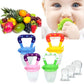 KoochieKoo BpaFree Silicone Food Nibbler, Teether With Different Size Mesh Nipples, Food Nibbler With Easy Grip Handle, Teethe
