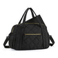 Mommore Diaper Bag Tote Large Expandable Baby Travel Tote For 2 Kids Twins, Quilted Hospital Bag For Mom, Weekender