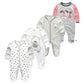 Kiddiezoom Baby and Toddler Boys Snug Fit Footed Cotton One-Piece Romper Jumpsuit