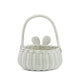 G6 Collection Hand Woven Bunny Rattan Wedding Flower Girl Basket Decorative Bin Home Decor Organizer Cute Handmade Handcrafted N