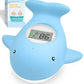 Baby Bath Tub Thermometer - Bathtub Water Thermometer With Room Temperature - Safety Floating Whale Bathtub Toy - New Upgraded M