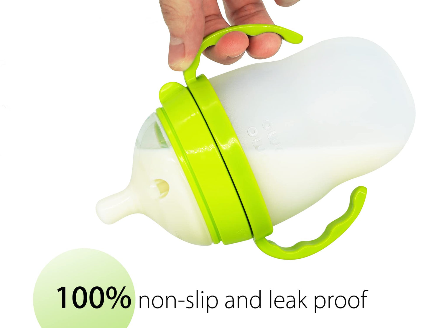 Baby Bottle Handles For Comotomo 5 Ounce & 8 Ounce Silicone Baby Bottles, Compatible Comotomo Bottle Holder For Baby, Pack Of 2,