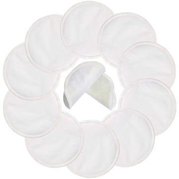 Pinowu Reusable Nursing Pads (10 Pack) For Breastfeeding Moms - 4.7 Inch Washable Breastfeeding Nipple Pad For Maternity With La