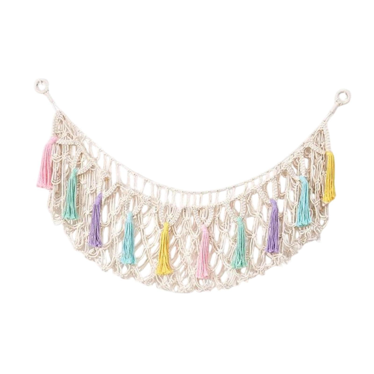 BNF Stuffed Toy Hammock Boho Mesh Display Holder for Wall Decor Playroom Nursery | Home & Garden