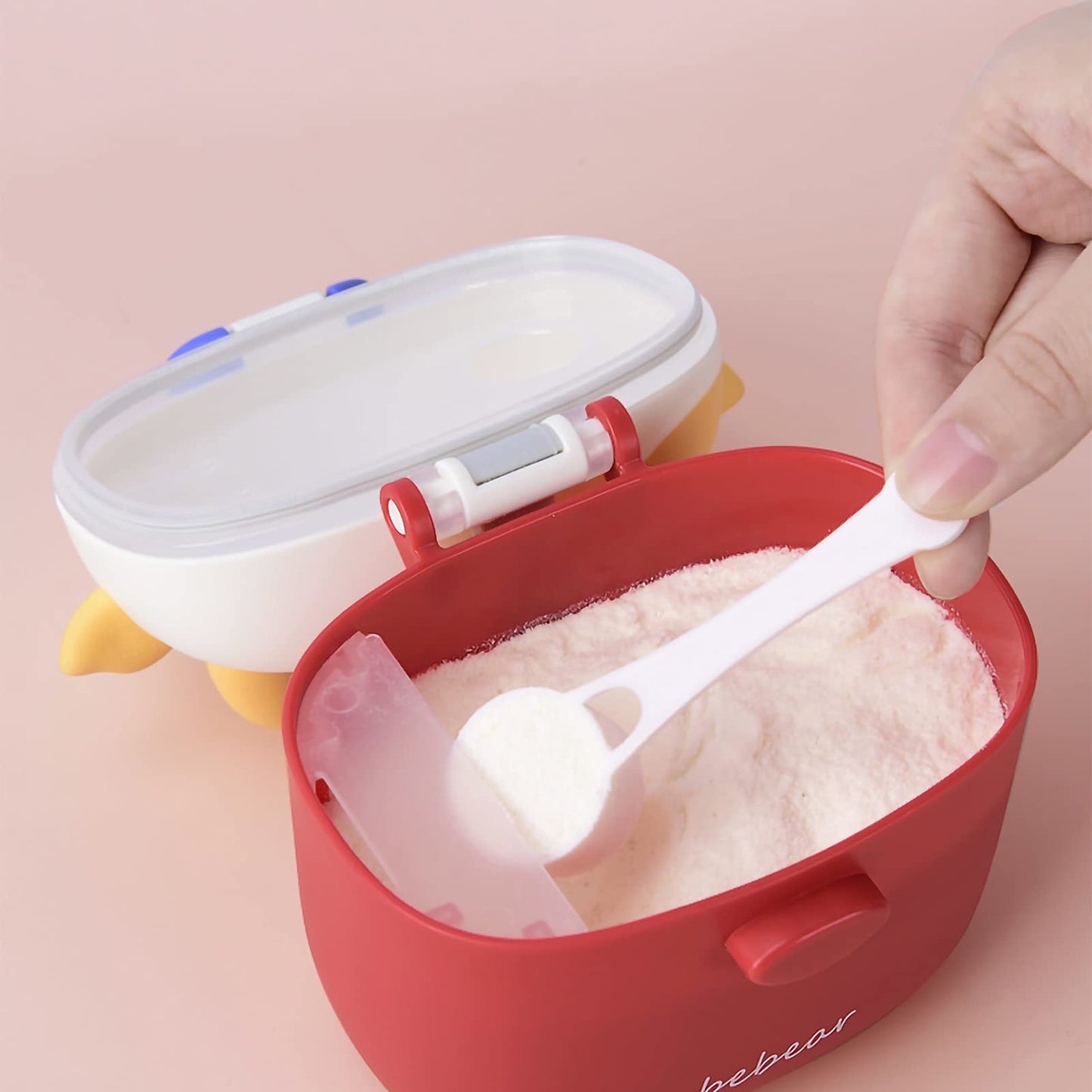 Bebamour Baby Formula Dispenser, Bpa Free Portable Milk Powder And Candy Fruit Snack Storage Container With Scoop And Leveller F