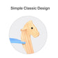 KRAND Wooden Rocking Horse Baby Ride On Toy for Toddler Rocking Horse Classic Design with Pedal and Safe backrest for Toddlers (