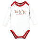 Hudson Baby Unisex Baby Cotton Long-Sleeve Bodysuits, North Pole, 3-6 Months