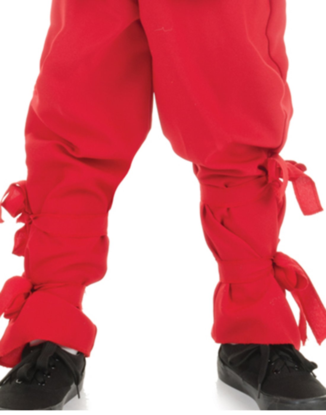 Ninja Red Costume Inspired For The Speically Trained Little Warrior Features Long Sleeve Shirt, Pants, Satin Sash And Belt With