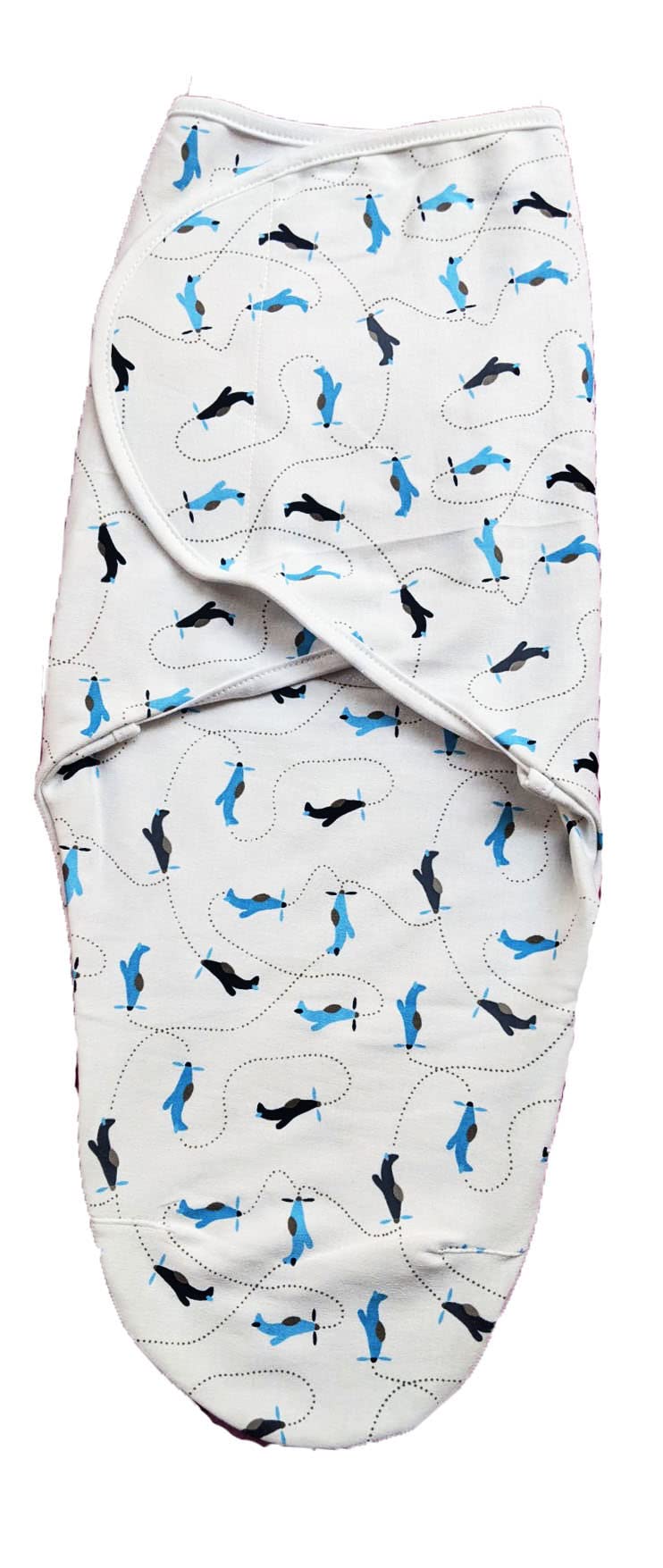 MammaChamp 100% Cotton Swaddle Wrapper Sleeping Sack Bag Wrap for Newborn Baby 03 Months Adjustable/Readymade 100% Cotton (Pac