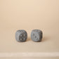 mushie Silicone Dice Press Toy | Baby Sensory Play for 10+ Months (Tradewinds/Stone)