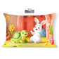 Brizberry Kids Pillow Cushion With Super Soft Fabric | Animal & Cartoon Prints | 12X18 Inches (Design 25)