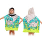 TONY STARK Poncho Towel for Kids, Beach Towel with Hoodie, 60x60cm Travel Towel for 17 Years Girls and Boys, Soft Microfiber Sl