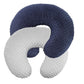 Ievolve Nursing Pillow Cover Breast Feeding Pillow Support Positioner Lounger Cover For Baby Boy Girl(Navyblue&Silver Grey 2Pack